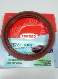 Сальник коленвала задний (480E*, 477F) (CORTECO Германия) Chery A13, Forza (HB), Chery A13, Forza (Sedan), Chery Amulet (1.6,до 2010г.), Chery Amulet (до 2012г.,1.5), Chery E5 (1.5, A21FL), Chery Elara (до 2011г, 1.5), Chery Karry (A18,1.6)