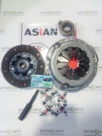 Комплект сцепления (190 mm.) (ASIAN Китай) Geely MK2 (1.5, 2010г.), Geely MK Cross (HB), Geely LC Cross (GX2), GC6, Geely CK2, Geely CK1F (2011г.)