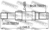 Подшипник подвесной (вал) (Германия, FEBEST) Chery Tiggo T11 (2.0,-2010)